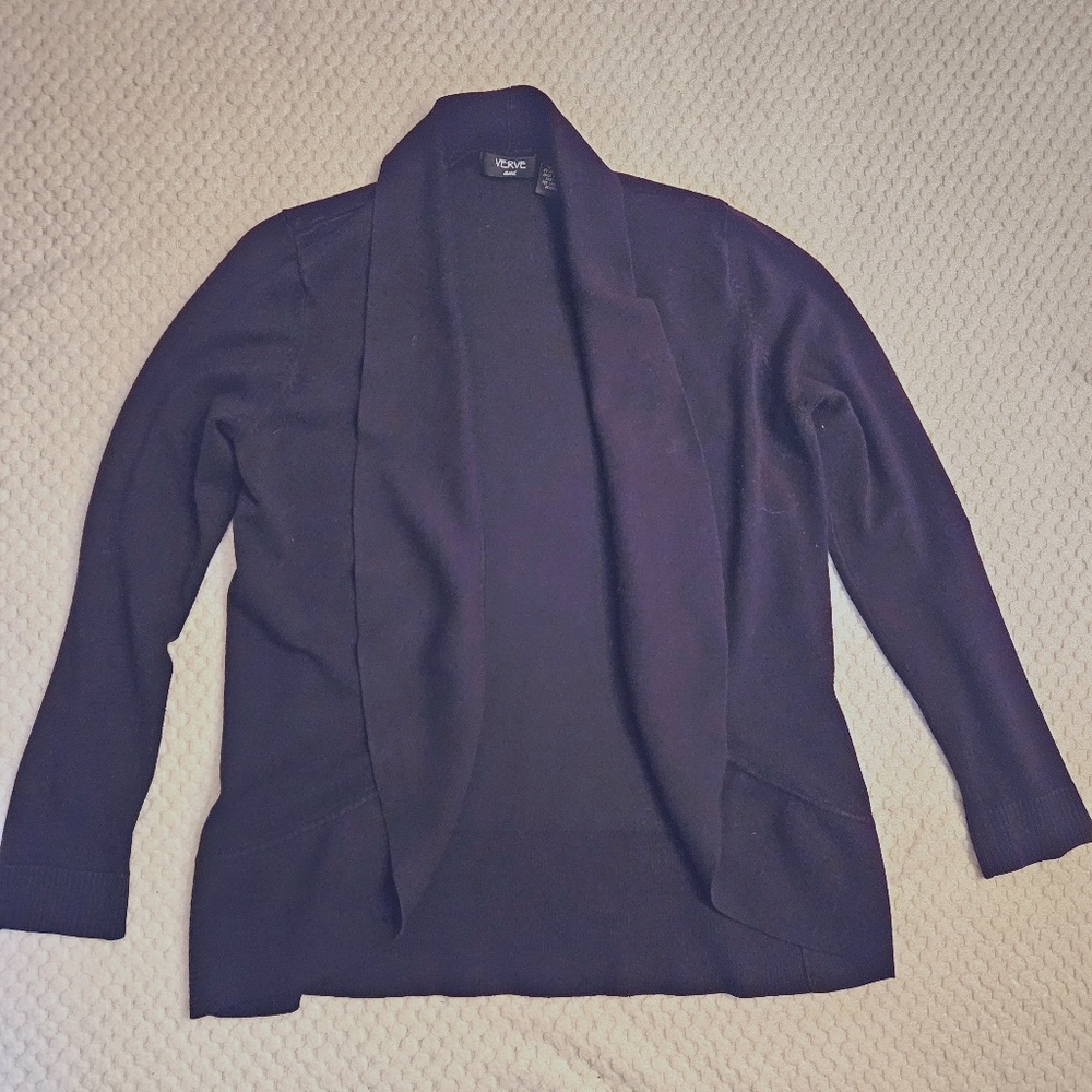 Verve Black Sweater Cardigan